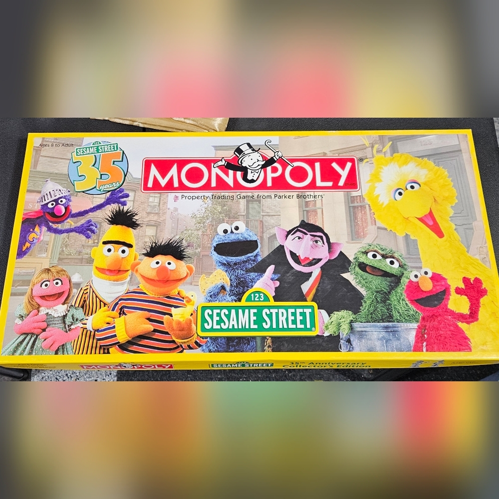 Sesame Street Monopoly 35th Anniversary Collector's Edition